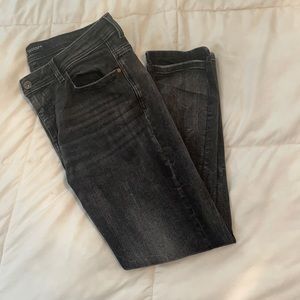 black mid rise zara jeans 10
